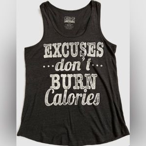 Chin Up | Graphic Workout Racerback Tank